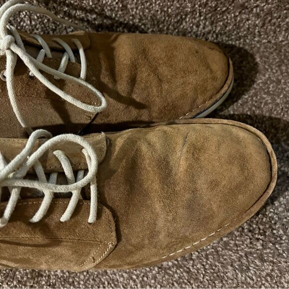 Men’s Toms Suede Dress Shoes Tan/Light Brown Sz 12 - Picture 8 of 13